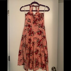 Sara U.S.A. Pink halter top dress